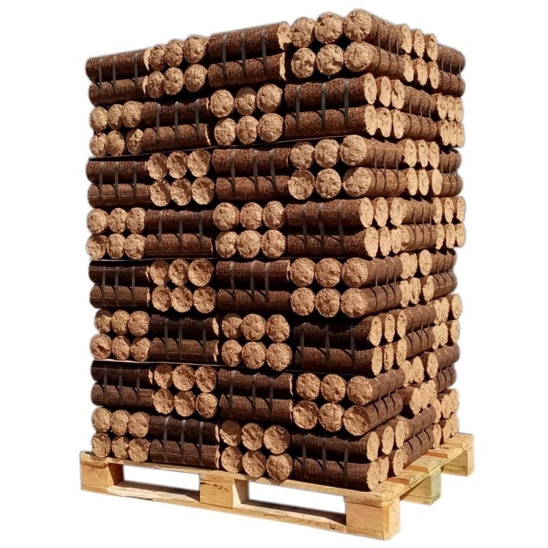 Bûche compressée– Résineux – Palette de 960 kg