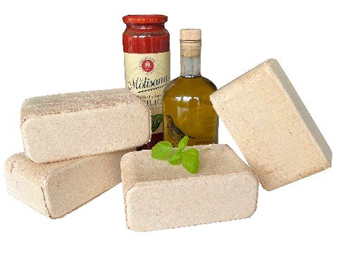 Briquette de bois 100% hêtre pour cuisson pizza et pain