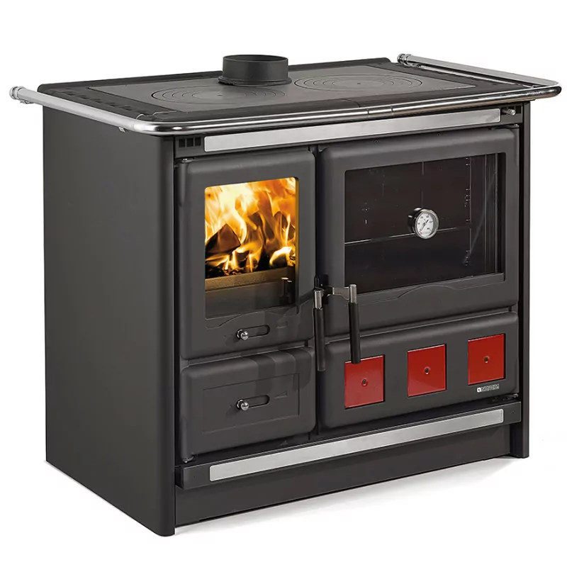 Cuisinière à bois Rosa XXL.16 Steel - 10 Kw Cuisinière à bois Rosa XXL.16 Steel - 10 Kw