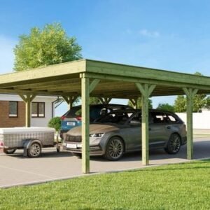 Carport double WEKA 609 Imprégné 604 x 812 cm