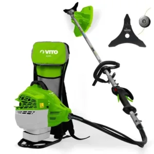 Débroussailleuse Thermique à Dos VITO 47 cm³ – Coupe 25 cm, Puissante et Confortable