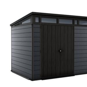Abris de jardin gris anthracite CORTINA 97 en résine KETER 6m²