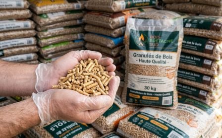 Granulés de bois certifiés DIN Plus pour poêles et chaudières