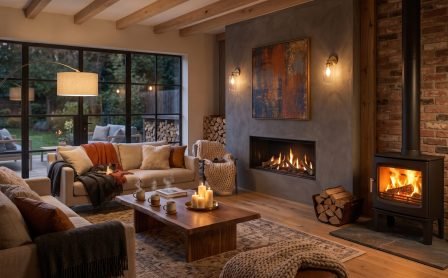 Comparatif entre un poêle à bois moderne et un insert de cheminée encastré